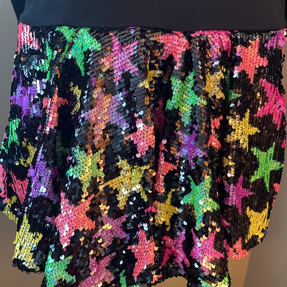 Counting Daisies Girls Size 7/8 Hocus Pocus Black Halloween Sequin Dress lk new - Picture 4 of 8